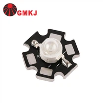 1 Watt Led Star chladič PCB dosky spájkované biele 6000K