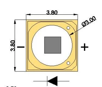 Vysokovýkonná laserová dióda Vcsel 3535 Quartz Glass Lens 840-850 nm